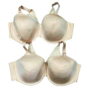 Soma Size 44D Beige Vanishing 360 Perfect Coverage Bras Lot of 2 NWOT